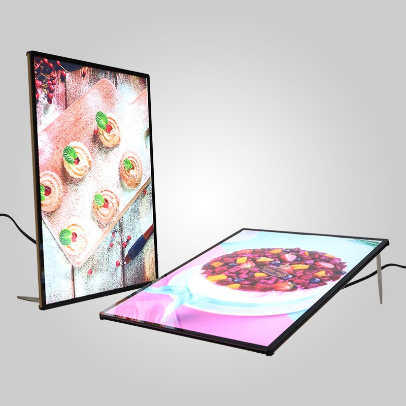 A4 thin lighting boxes small light box led slim crystal light box