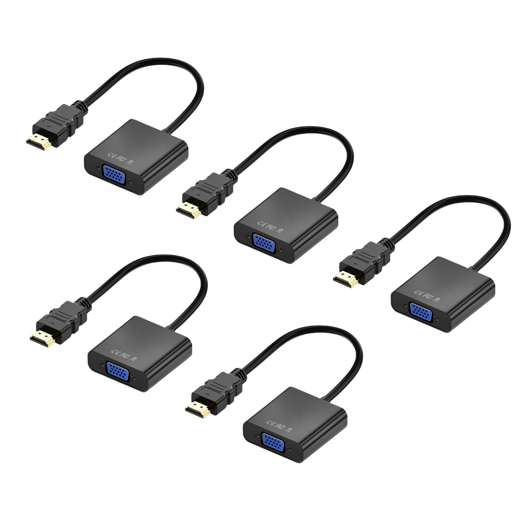 1080P HD Digital zu Analog Konverter Kabel HD Hafen zu VGA Adapter für Schreibtisch PC Laptop zu HDTV Monitor Projektor Anzeige: verrotten