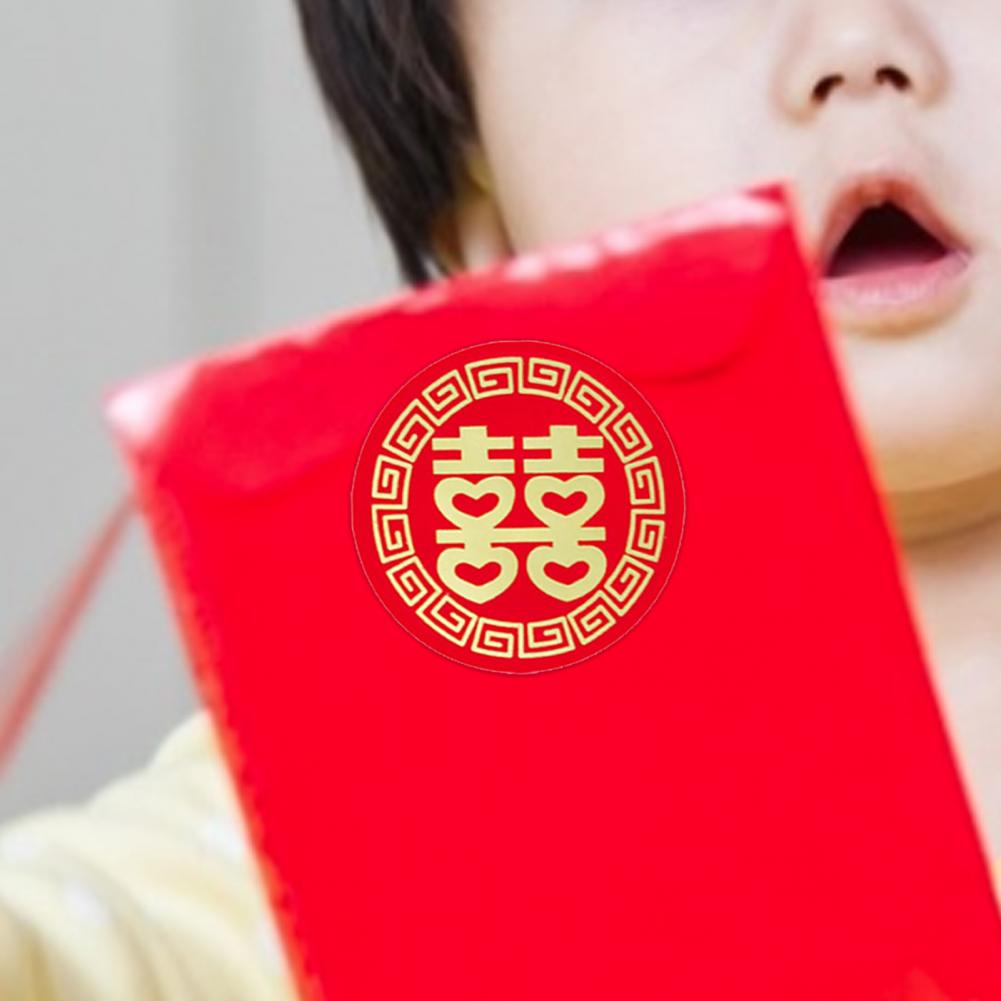 Chinese Stijl Sticker Onschadelijk Symbolische Ronde Ox Lente Festival Sticker Voor Wieden Uitnodigend Envelop Party Diy Supplies Decor