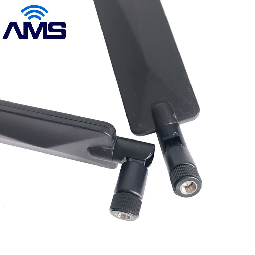 AMS – antenne de canard externe Lte 4G pliable SMA mâle en caoutchouc, omni sans fil 2.4g wifi, 18dbi, en usine