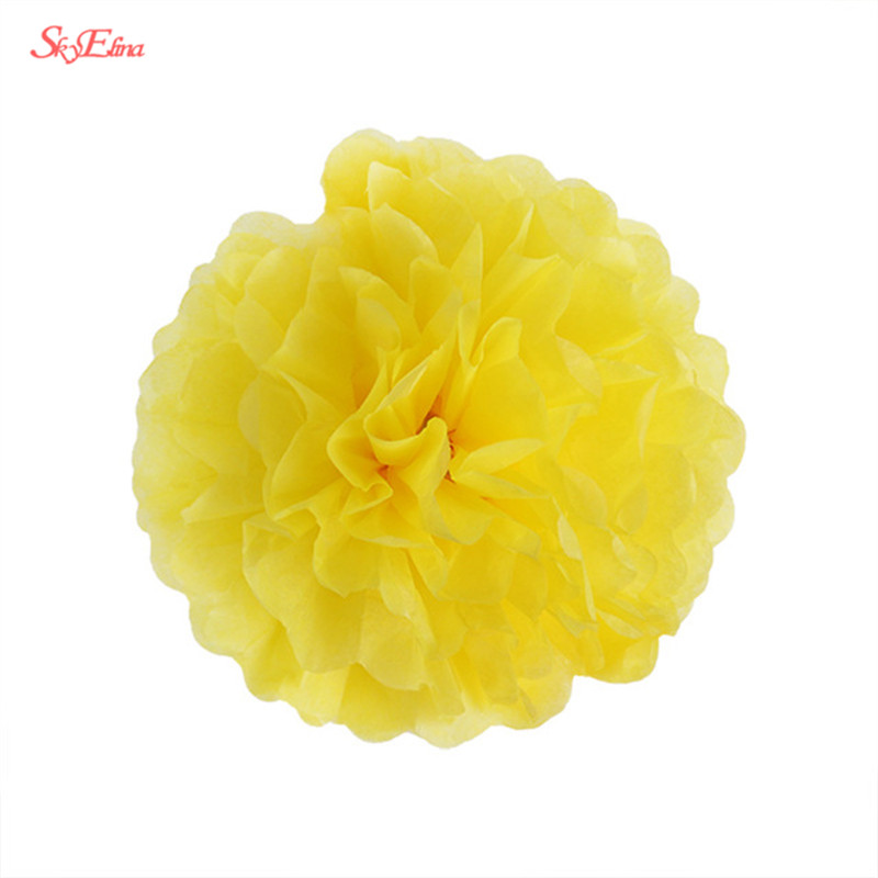 10 Pcs 6 Inch 15 Cm Kunstmatige Bloemen Tissuepapier Pom Poms Papieren Bloemen Ball Pompom Bruiloft Verjaardag Decoratie Partijen 5Z