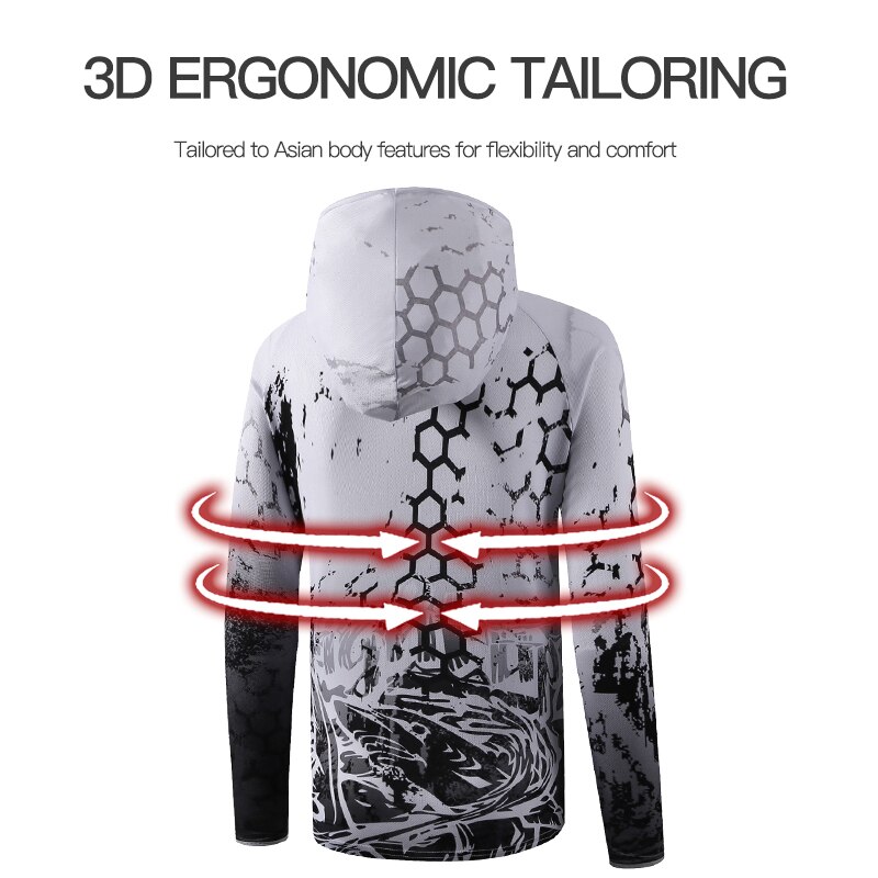 ZHAOYU-ropa de pesca transpirable para hombre, camisas de pesca impermeables, chaqueta de pesca de manga larga, ropa de pesca de secado rápido
