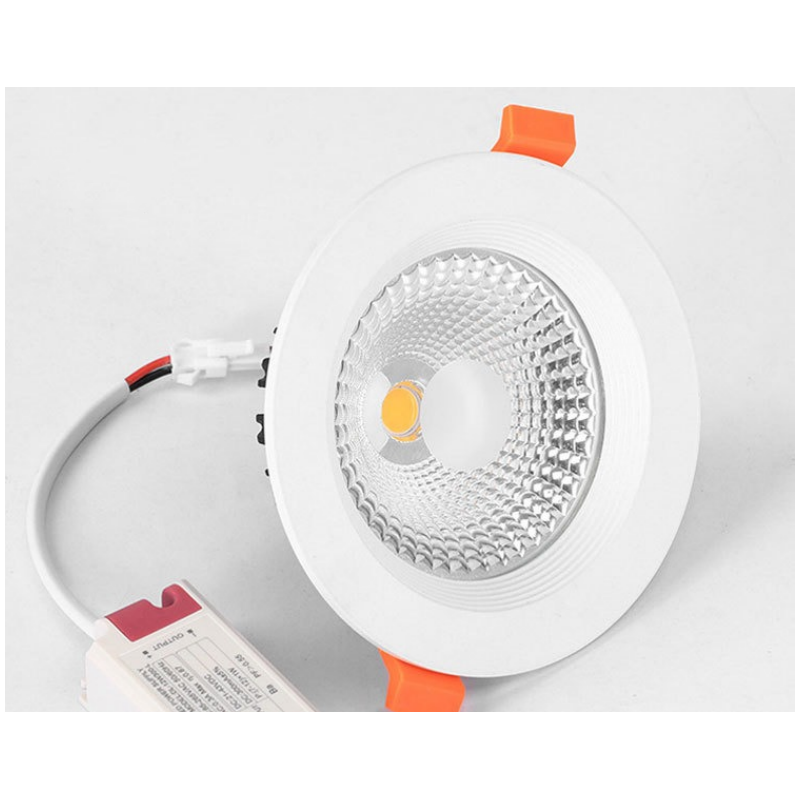 Indbygget blændfri led-cob-spotlight 7w 18w 24w dæmpbar 110v 220v lofts-downlight 5w 7w 10w 12 wtil entré, arbejdsværelse, butiksbelysning