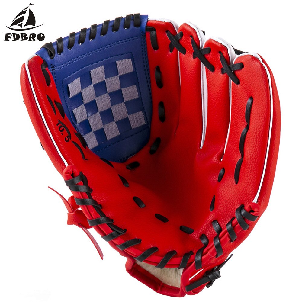 Fdbro Baseball Handschoen Pu Verdikte Baseball Handschoen Kinderen Jeugd Gesloten Koesterde Softbal Handschoenen 1 Pcs