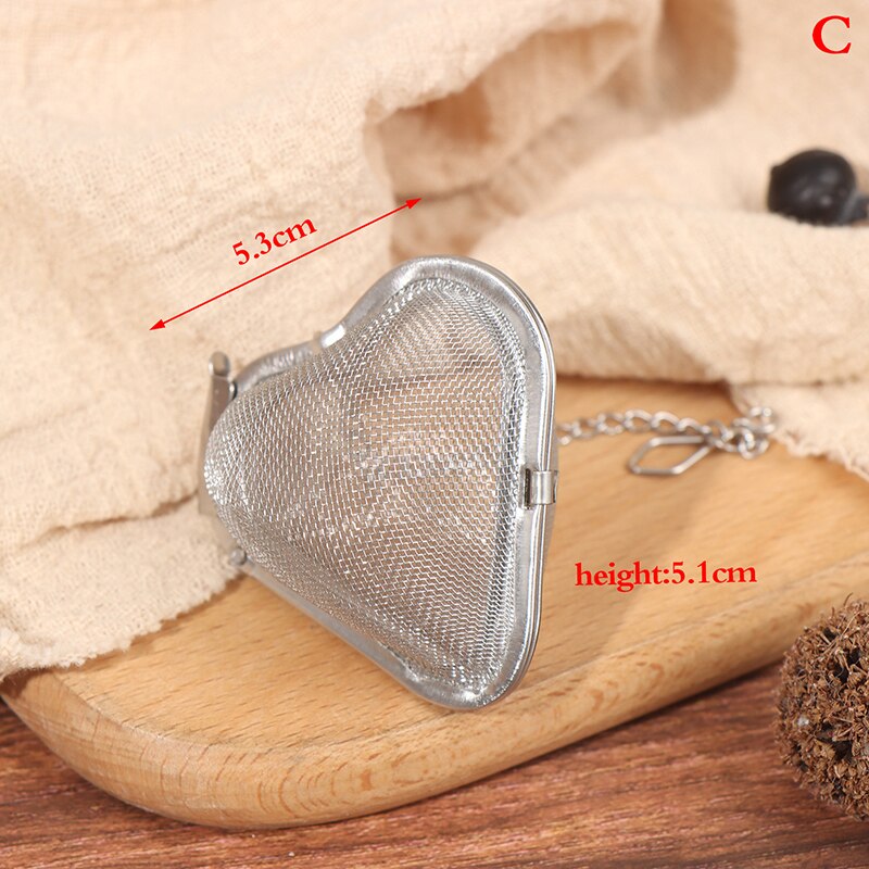 Metal Tea Infuser Herbal Novelty Stainless Steel Strainer Filter Cold Spice Cook: C
