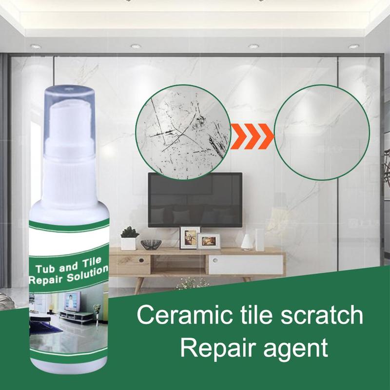 30G Tile Refinishing Spray Bathtub Tile Repair Renew Protective Porcelain Floor Ceramic Sink Ceramic Polish Tiles Spray C6G5