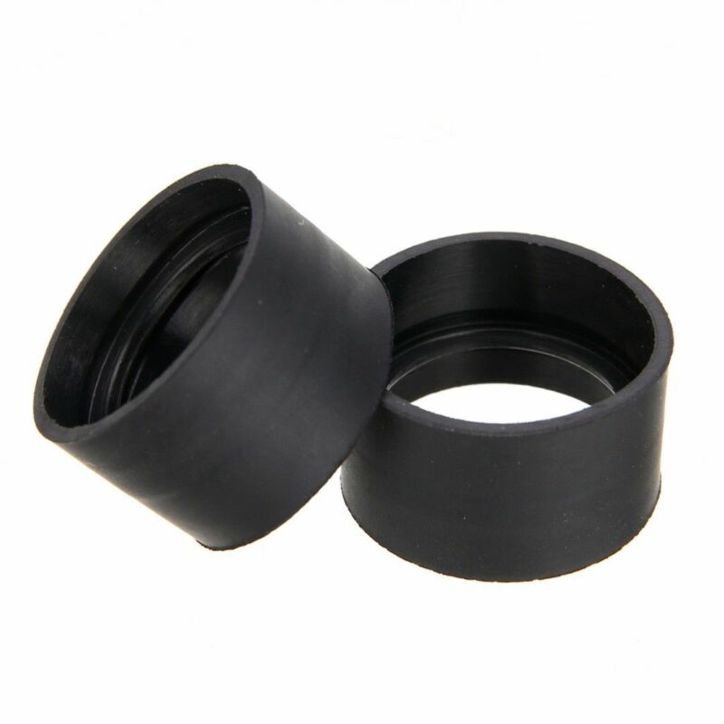 2pcs Eyepiece Eye Shield Rubber Eye Guards Cups For Microscope Binocular