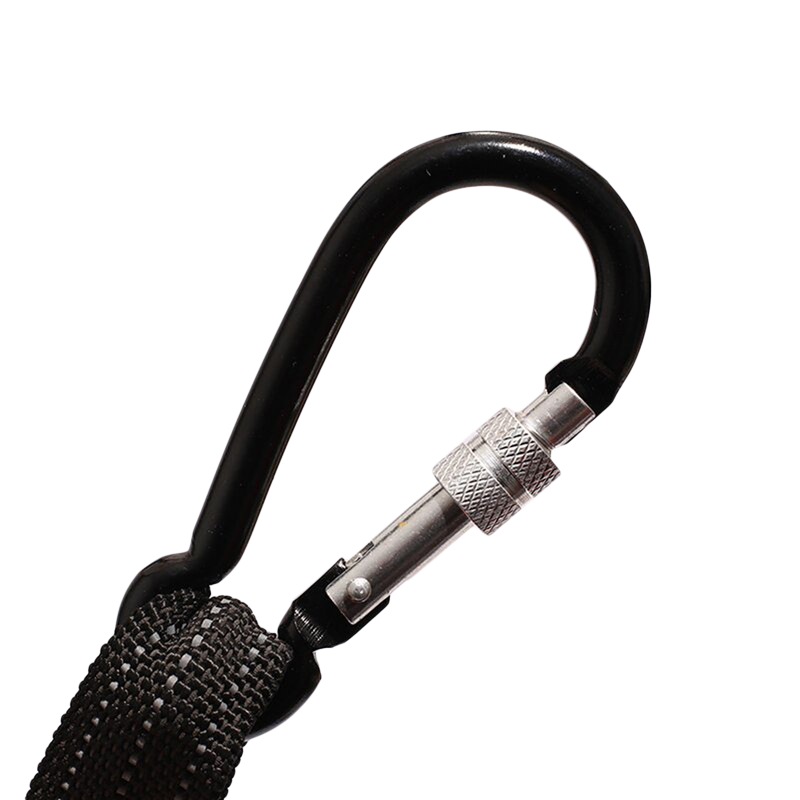 Cordón de herramienta de cuerda elástica de seguridad con mosquetón, trabajo de escalada, cuerda de seguridad anticaída, accesorios de escalada para trabajo aéreo