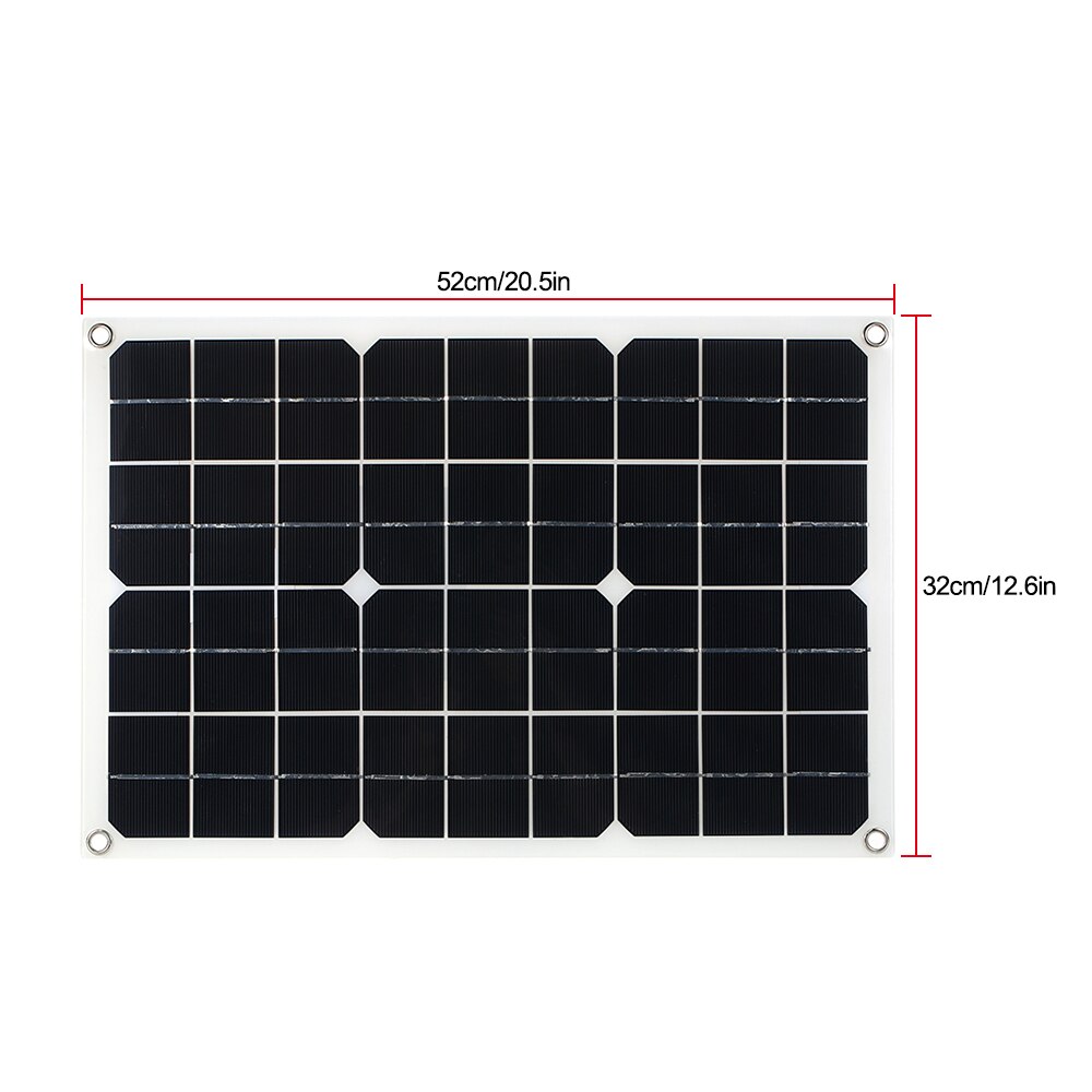 30W 18V Flexible Solar Panel System Battery Dual Output Solar Power Energy With USB Interface Monocrystalline Silicon