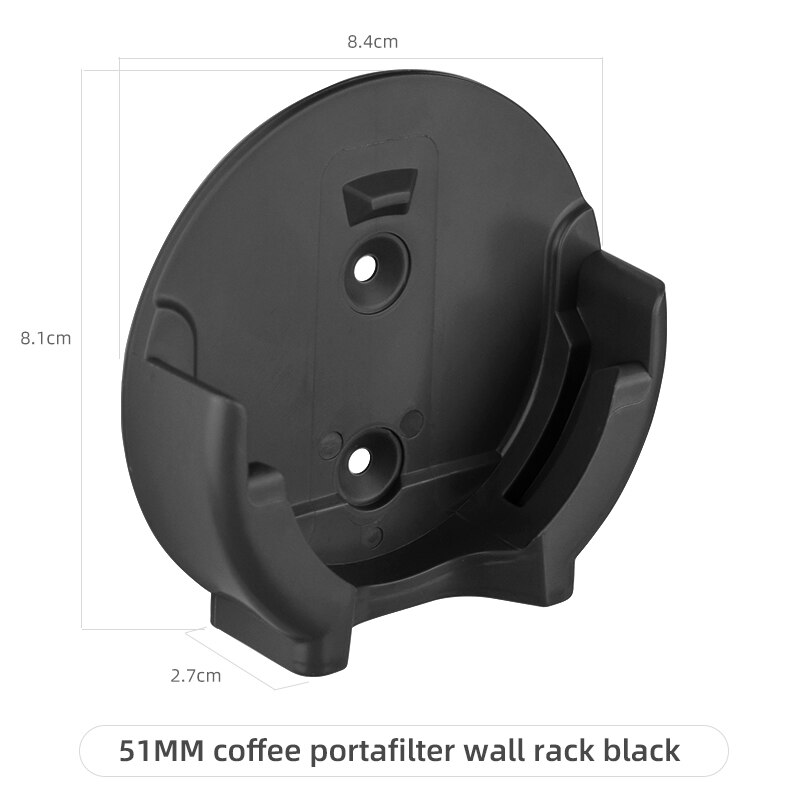 Kaffe portafilter vägg rack 51mm/54mm/58mm kaffe manipuleringsväggmonterad rack: 51mm b