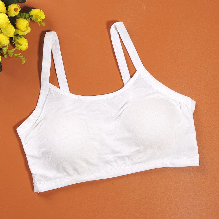 5pcs/lot Child Cotton Bra For Young Girls Kids Teenage Underwear Wireless Small Training Puberty Bras Undergarment Clothes