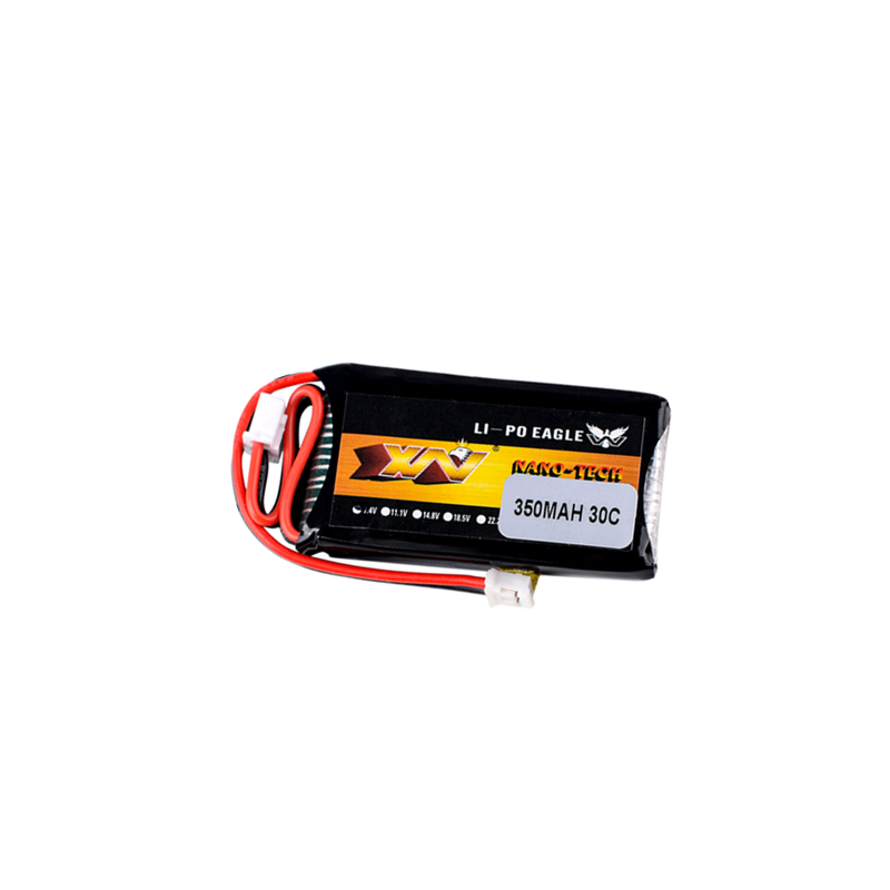 RC Car Battery HJ 2S 7.4V 350mAh 30C Lipo Battery For AXIAL SCX24 90081 C10 1/24 Rc Car Models Accessories 7.4V Battery: WHITE