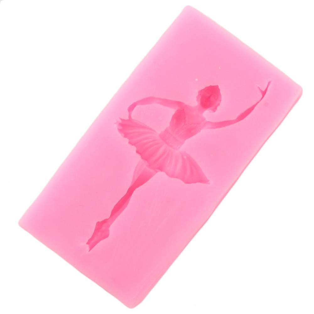 Dancer Silicone Molds Ballet Girl Cupcake Topper Fondant Cake Decorating Tools DIY Baking Candy Clay Chocolate Gumpaste Moulds