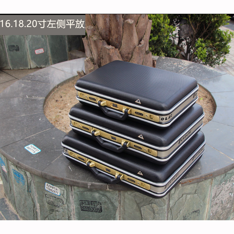 Aluminum Tool case suitcase toolbox password box File box Impact resistant safety case equipment camera case