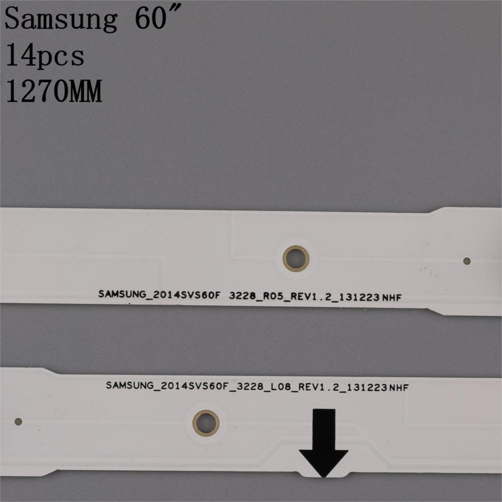 14 teile/satz LED-hintergrundbeleuchtung streifen für UE60H6250 UE60H6300 UE60H6200 UN60H6350 UE60H6270 UE60H6300 UE60J6240 D4GE-600DCA-R2 600DCB-R2