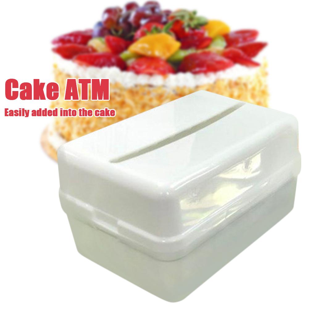 Kunststoff Kuchen ATM Ziehen Geld Dekoration Kasten für Familie Freunde