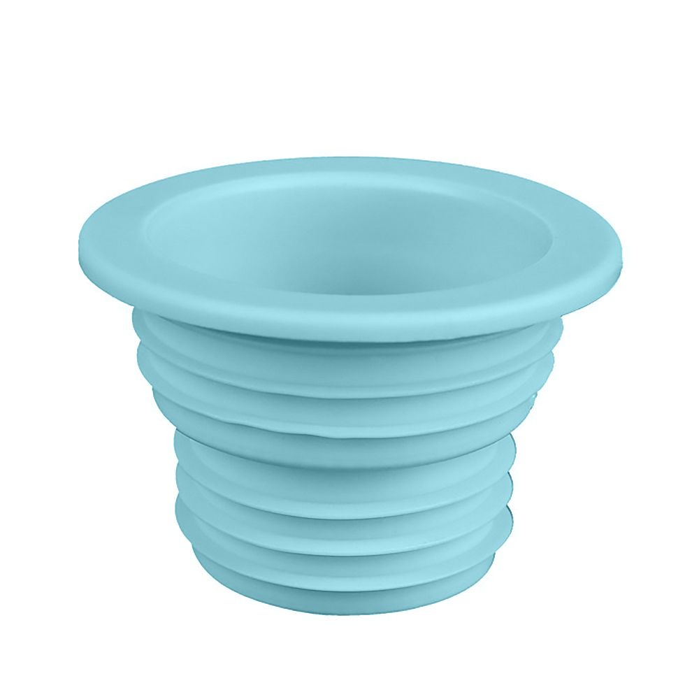 Household Washing Machine Pipe Connector Insect Proof Anti-odor Sewer Pipe Seal Ring Sealing Cover Floor Drain Plug: Light Blue