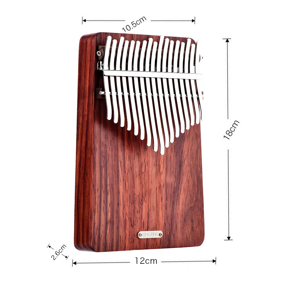 Lingting K17A Kalimba 17 keys [C major African Padauk] Thumb Piano Birthday Musical instrument