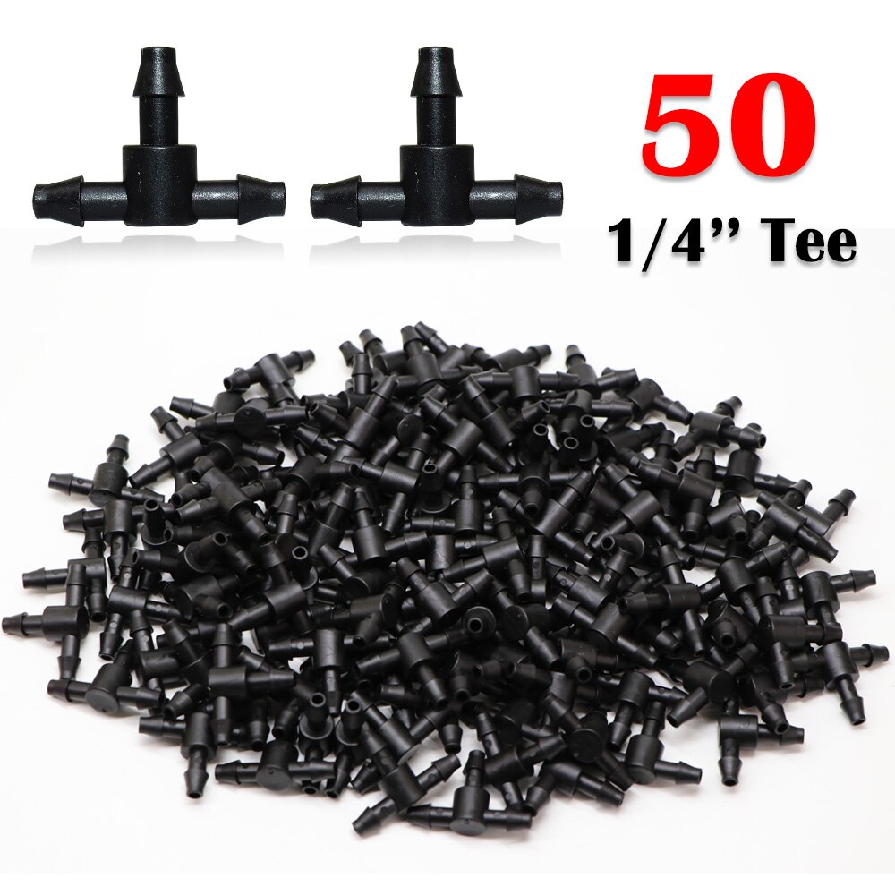 30-50M DIY Garden Drip Irrigation System Automatic Watering 1/4'' Hose Micro Watering Kits Adjustable Drippers Greenhouse: Dark Grey