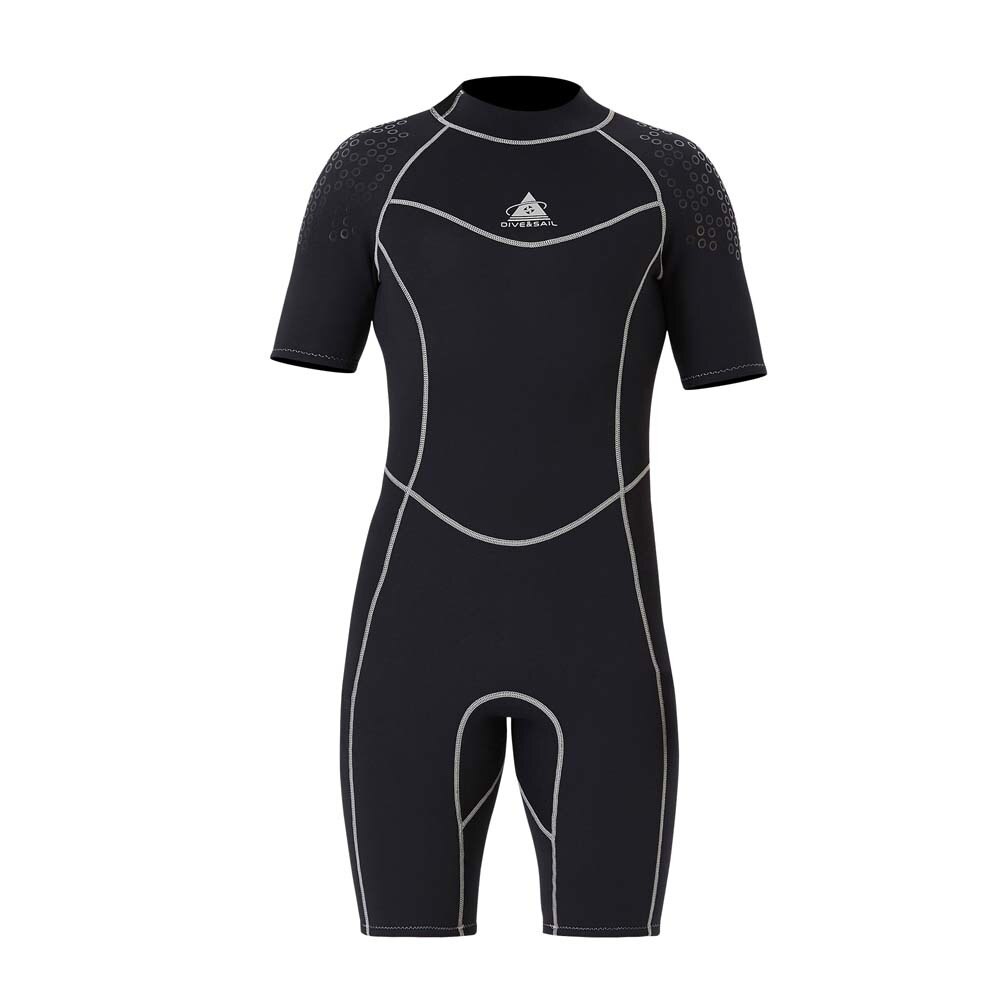 Dikke 3Mm Neopreen Wetsuit Mannen Vrouwen Warm Houden Zwemmen Duiken Pak Korte Mouw Triathlon Wetsuit Surf Snorkelen