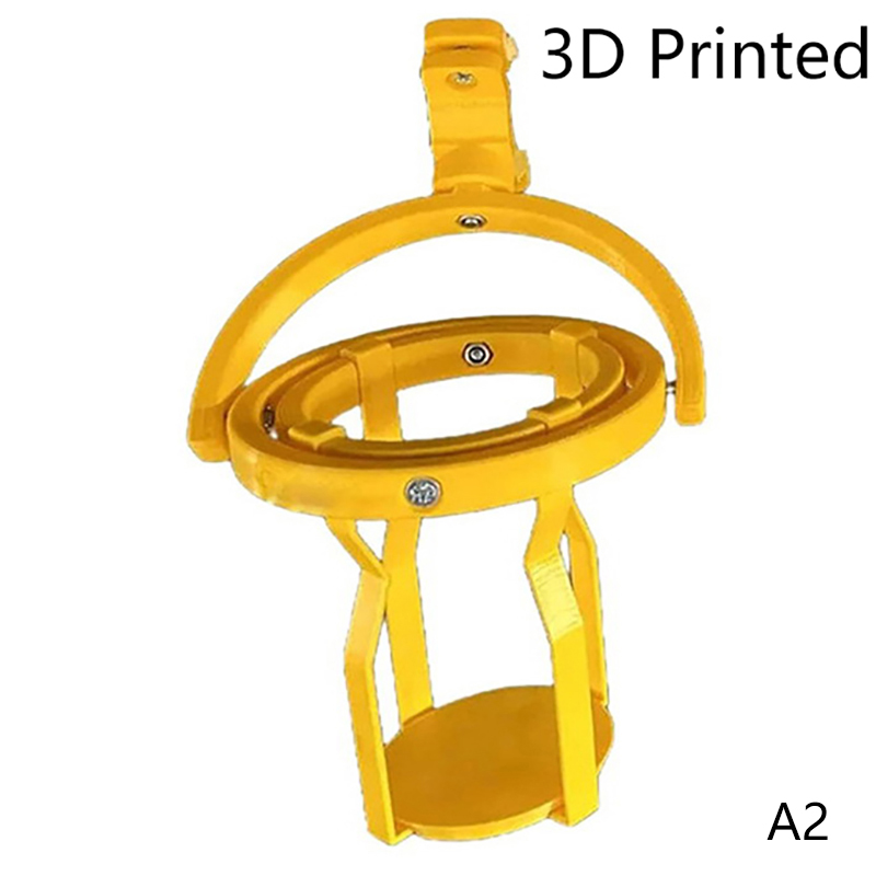 Gyroscopic Cup Holder 3D Printed Motorcycle Drink Holder No Spill Self Leveling Cup Holder Clamp Adjustable Hanging Cup Holder: WHITE