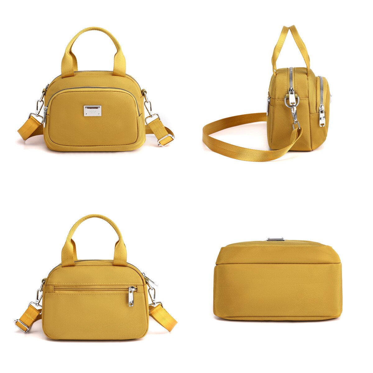 Vrouwen Messenger Bags Nylon Koppelingen Luxe Tote Packet Vrouwelijke Vintage Schouder Crossbody Tas Dames Handtas