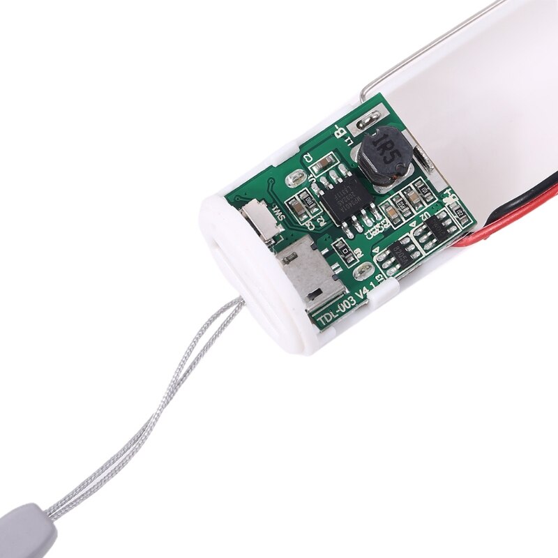 Metal DIY 1x 18650 Battery Power Bank Kit with LED 3-mode Flashlight USB Charger Power Supply for Smart Phone Mobile Phone