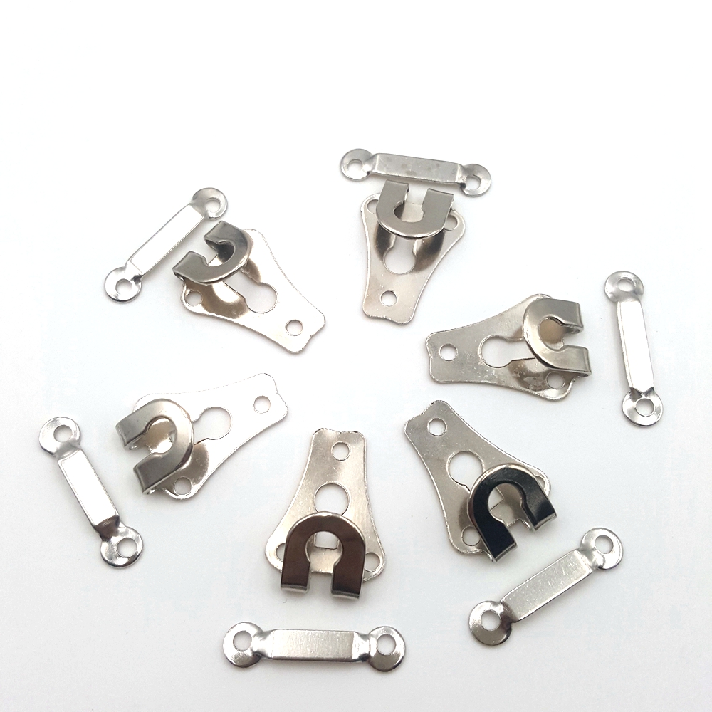 6 set/lot 20 x 14mm högkvalitativa metallpläteringar byxkrokar för gör-det-själv-sömnad