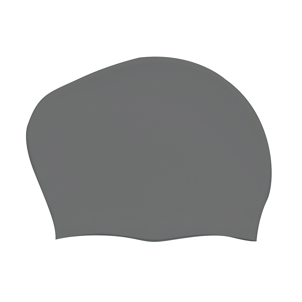 1pc Women Swimming Caps Silicone Gel Ear Protection Long Hair Waterproof Swim Caps for Women Men Swimming Diving Hat Cover: Gray