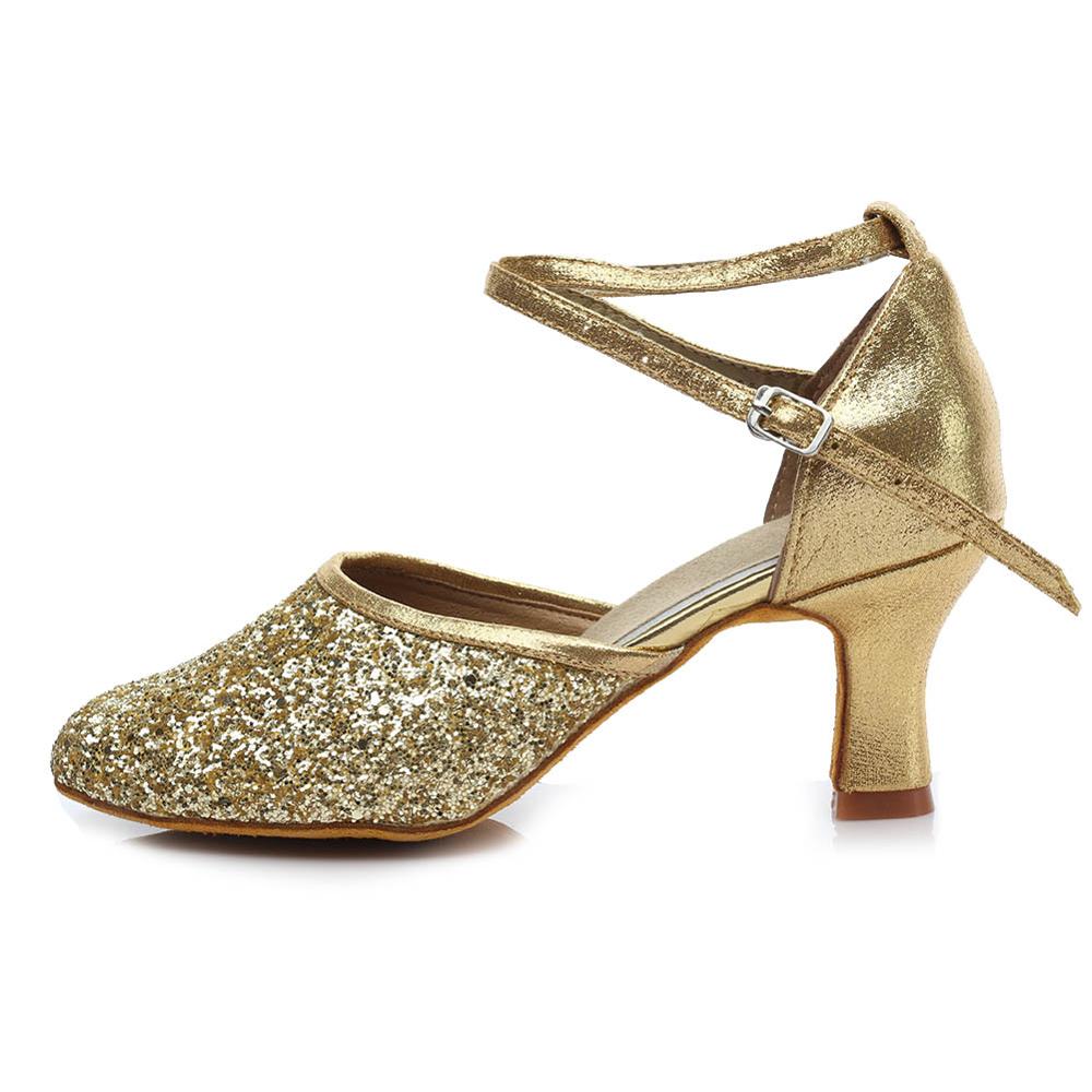 So Danca CH57 | Dames Character Dansschoenen met T-Bandje | 6 cm hak en suéde zool