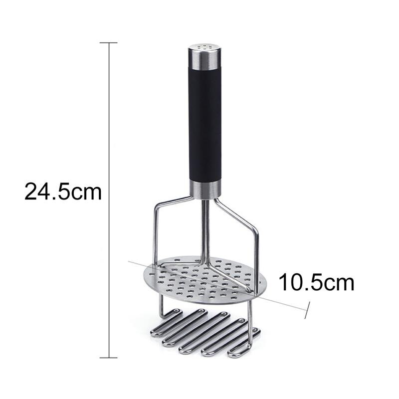 1pc Potato Masher Multi-Purpose Stainless Steel Cooking Masher Kitchen Masher Fruit Vegetable Baking Tools Accessories
