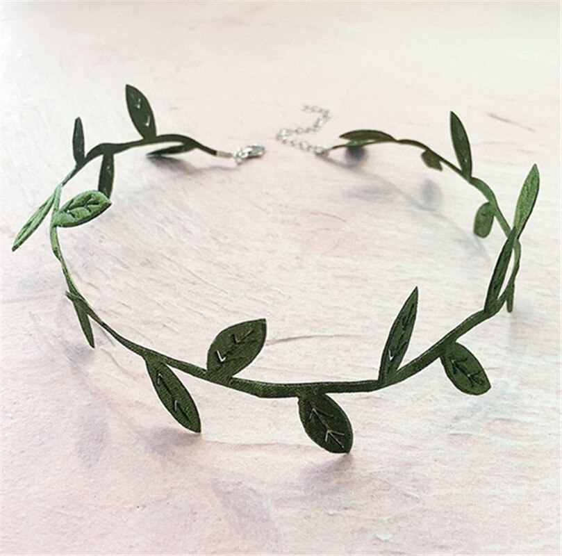 Groen Blad Ketting Sleutelbeen Keten Koreaanse Stijl Hals Sieraden Nekband Kraag Party Styling Levert