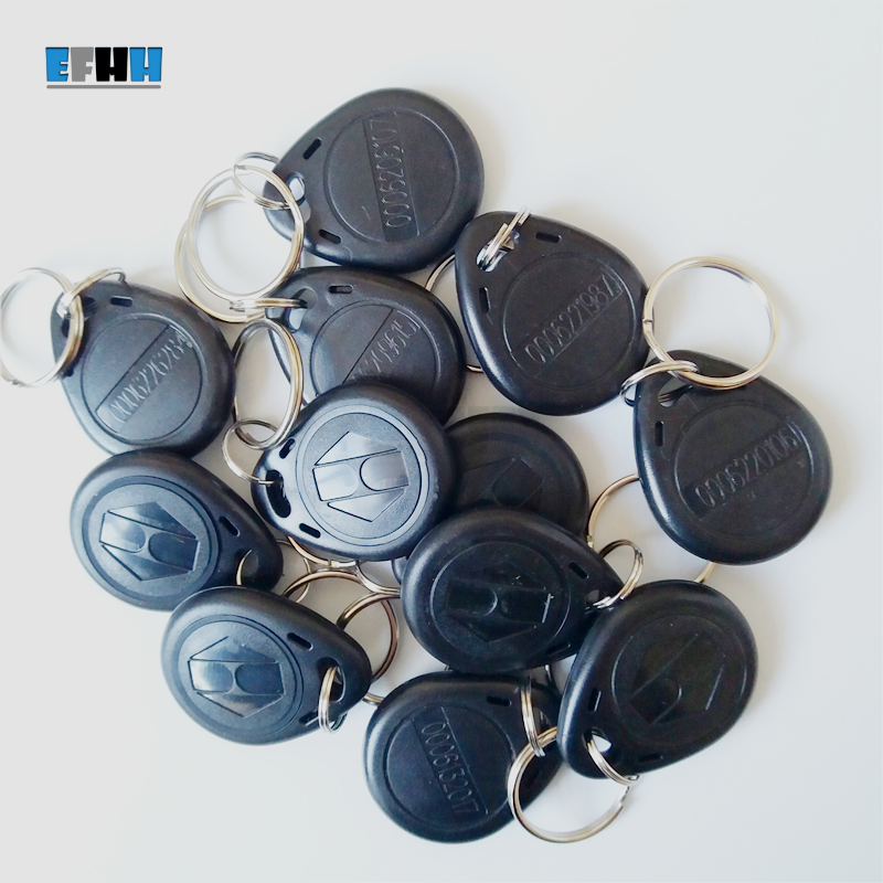 125KHZ TK4100/EM4100 ID Keyfobs RFID Key Tag Read Only Key Ring In Access Control Card