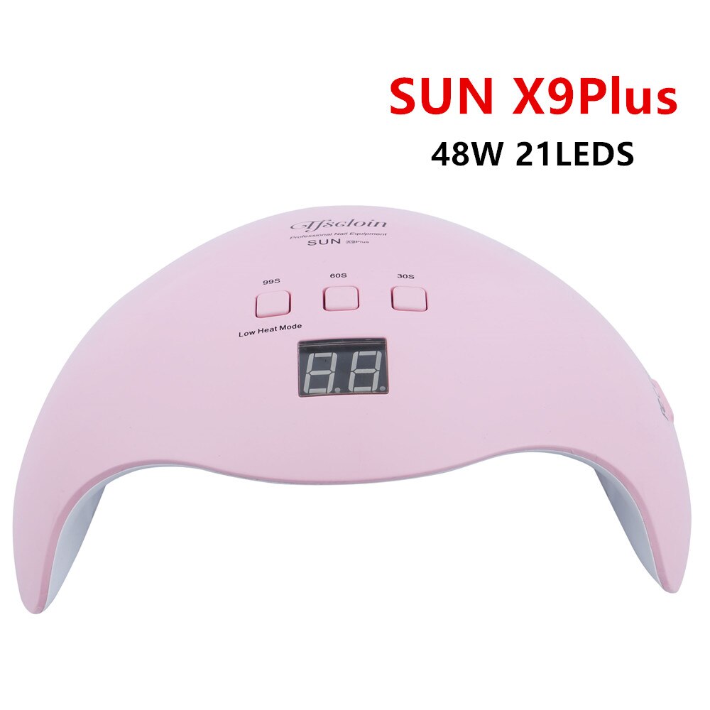 SUN X9 – lampe UV à 21 LED pour sécher les ongles, avec capteur, avec minuterie intelligente, blanc, rose, 48W: SUN X9 Pluspink / L'UA