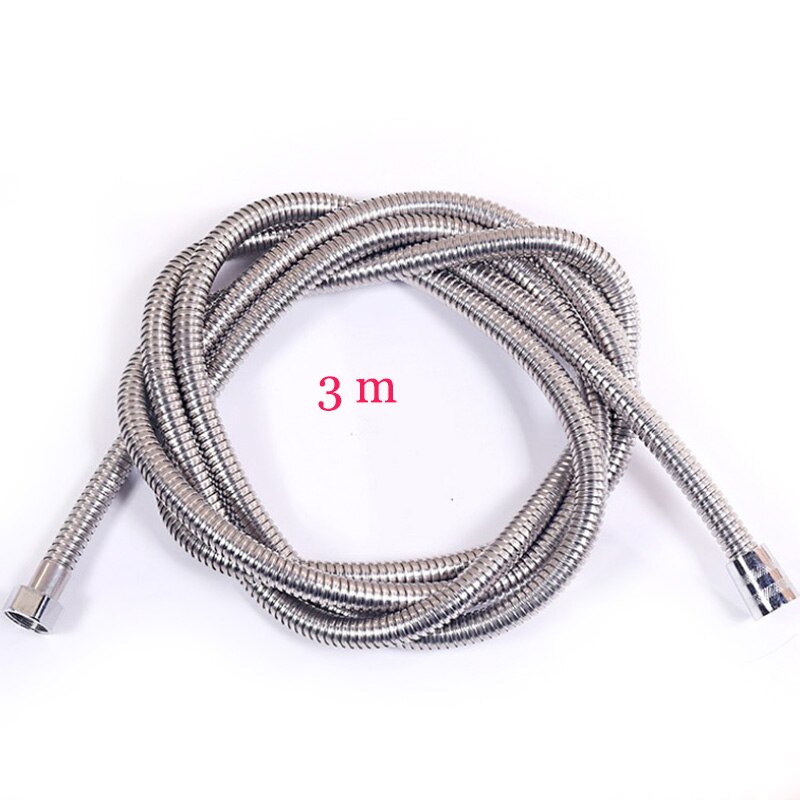 Shower Hose Pipes Fittings Bathroom Accessories Shower holder 1.5/2/3/4/5m Stainless Steel Water Pipe For Bath Shower Head: 3m Shower Hose