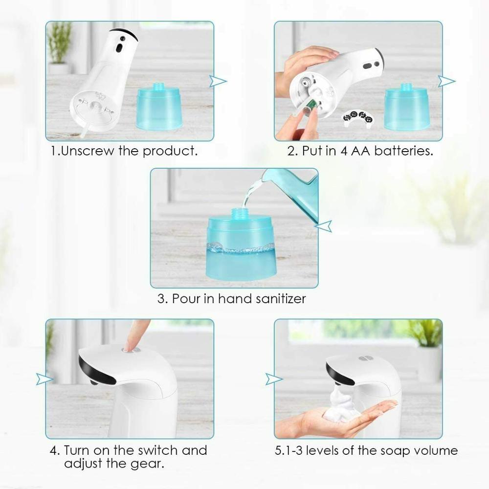 Auto induction foaming washing machine hand washing automatic Liquid Soap Dispenser with infrared induction for Kitchen Bathroom