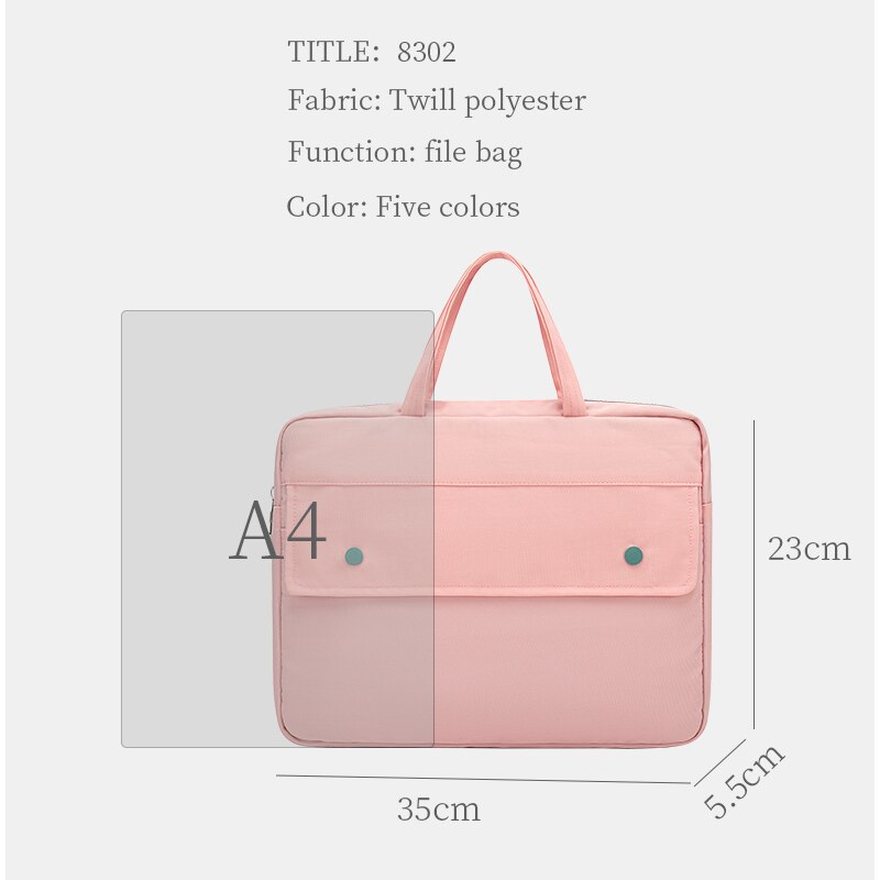 Waterdichte Laptop Tas Document Houder Mouw Voor Macbook Air Pro 14 Inch Pc Case Computer Pouch Aktetas