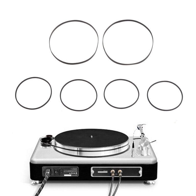 Magnétophone à Cassette pour Radio Sharp GF-700, réparation de la courroie en caoutchouc, 6 pièces/ensemble