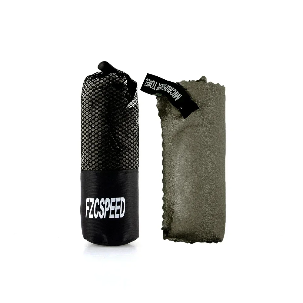 Fzcspeed grote badhanddoek, sneldrogende, absorberende fitness- en sporthanddoek, handdoek voor het drogen van je haar, geschikt voor fietsen, wandelen en zwemmen.: Ik / Groente