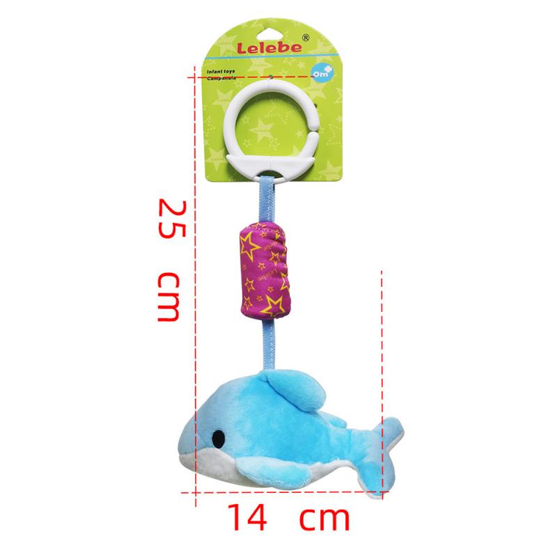 Baby Hanging Rattle Stroller Spiral Baby Infant Stroller Car Seat Toy Bell Chimes Bell 0-1 Year Old Wind Animal Windmill