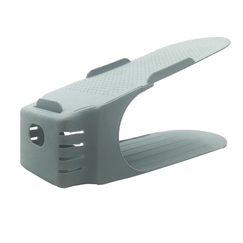 Porte-chaussures rangement pour chaussures Double porte-chaussures, porte-chaussures, porte-chaussures à usage domestique: 1pc Gray