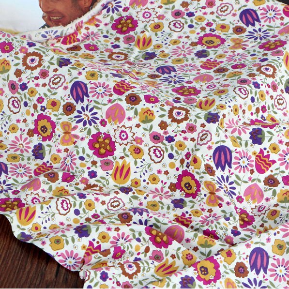 Groene Bladeren Pastorale Stof Gedrukt Bloemen Rok Katoenen Stof Voor Handgemaakte Diy Katoenen Baby Jurk Materiaal: yxbd251