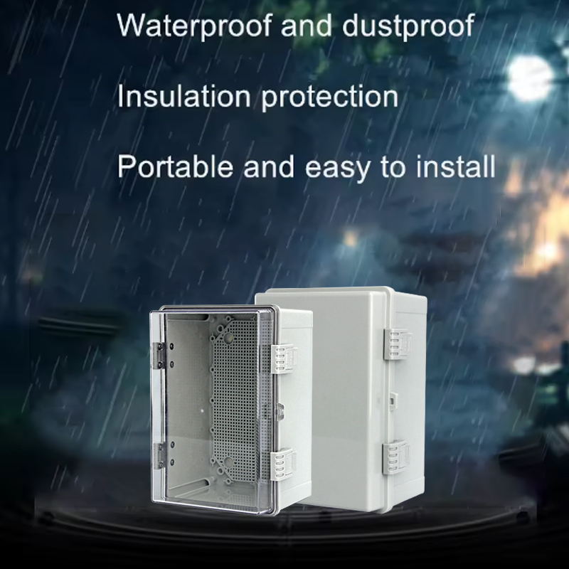 Waterdichte buitenkast, PC-kunststof verdeelkast, aansluitkast, industriële elektronische behuizing, instrumentenkast