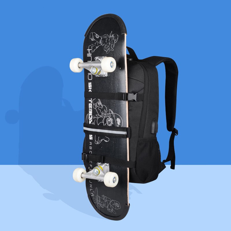 Sac à dos de Skateboard antivol avec verrouillage par mot de passe, chargeur Usb, à bandoulière, pour loisirs, voyage, ordinateur, Longboard, pour hommes et femmes