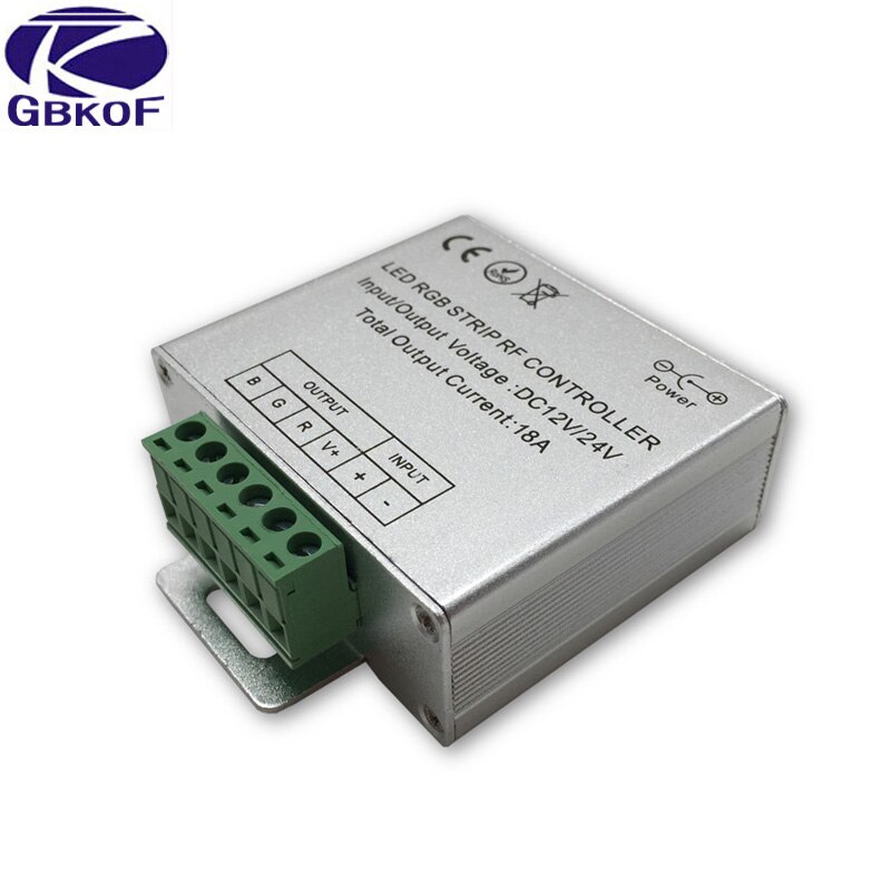 DC 12V-24V 18A RGB Controller for 3528 5050 RGB LED Strip Light Wireless RF Touch Panel Dimmer RGB Remote Controller
