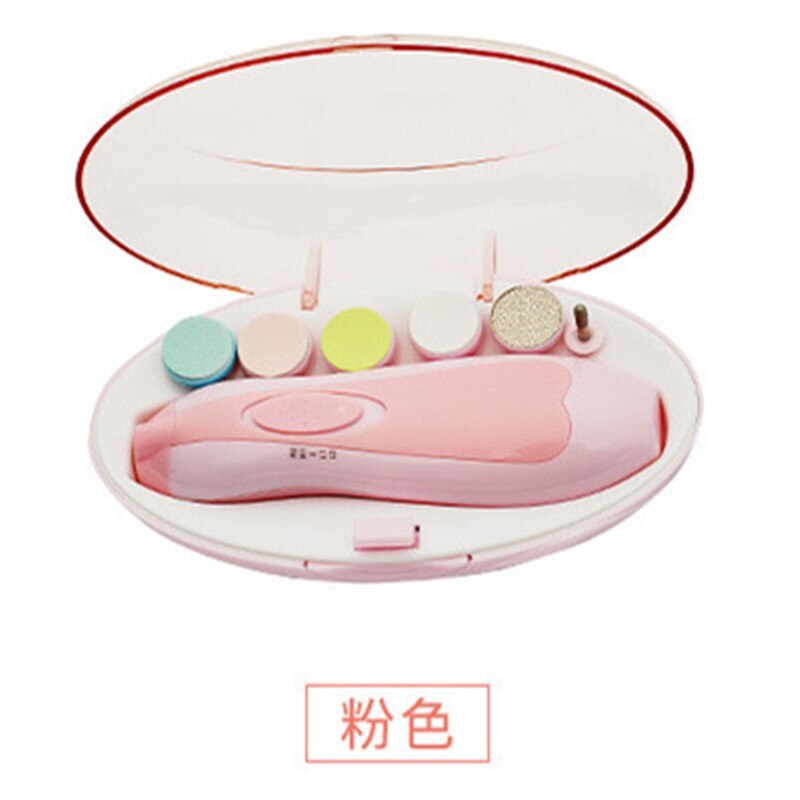 Coupe-ongles électrique coupe-ongles bébé coupe-ongles manucure pédicure coupe-ongles ciseaux enfants bébés soins des ongles: Pink
