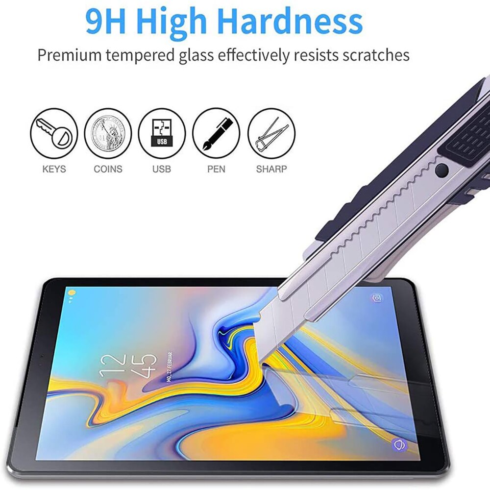 For Samsung Galaxy Tab A7 Tab A 8.0 10.1 10.5/Tab S4 S5E S6 S6 Lite/Tab S7/Tab E 9.6 - Tempered Glass Screen Protector Cover