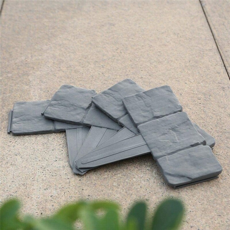 Lawn Edging Cobbled Stone Edging Garden Edging Border Effect Garden Edging Plastic Hammer Lawn Yard Flower Bed Decor