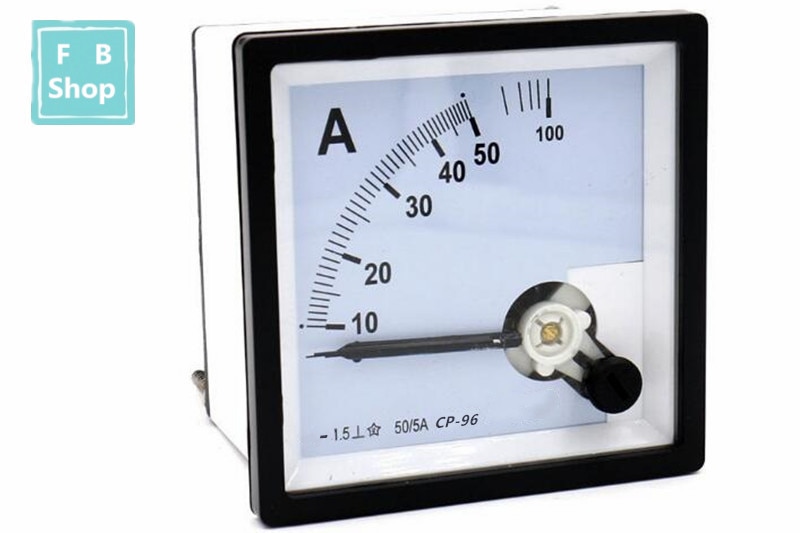 CP96 SQ-96 CZ-96 96*96 mm pointer DC ammeter 1A 2A 3A 5A 10A 15A 20A 30A 50A series analog AMP meter 96x96 mm size
