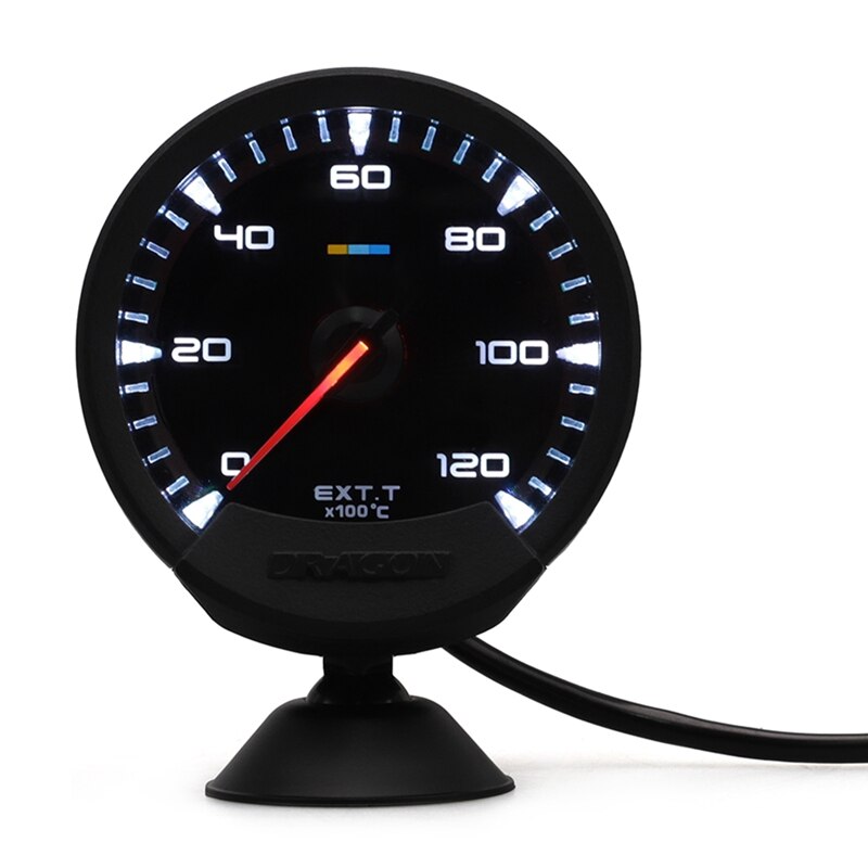 60mm Car Exhaust Gas Temperature Gauge 0-12000C Egt Gauge with Sensor for Greddy